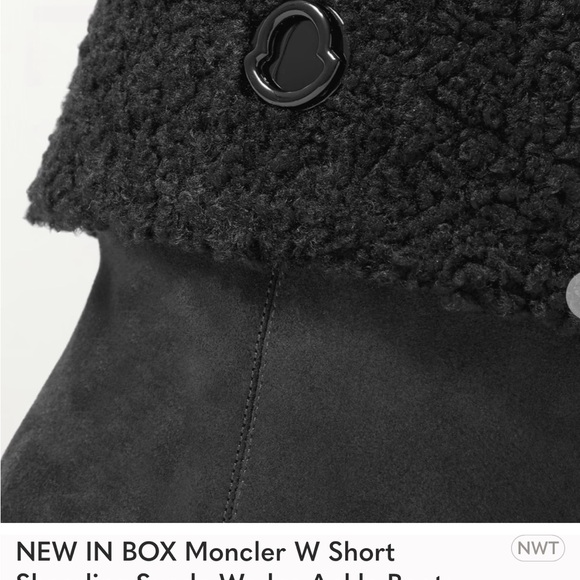 Moncler w short wedge boot size 40.5.
Worn twice. In amazing shape - Picture 3 of 13